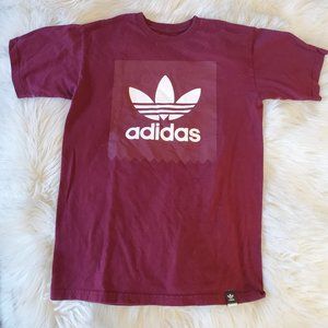 adidas Blackbird Burgundy T-Shirt